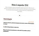 Le Clos Heurtebise menu