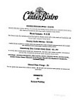 The Center Bistro menu