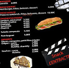 L'entracte menu