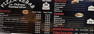 Kebab Le Château menu