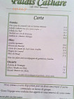 Palais Cathare menu