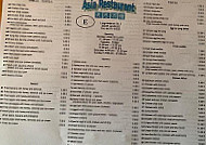 Asia menu