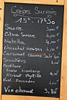 Le Graal Café menu