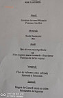 L'entracte menu