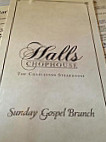 Halls Chophouse menu