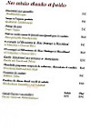 Au Lion D'or menu