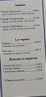 Restaurant Les Trois Bonheurs menu