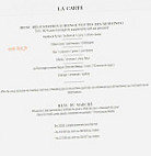 Villa De L'etang Blanc menu