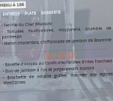 Le Moulin menu