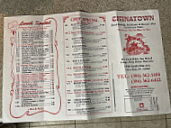 Chinatown menu