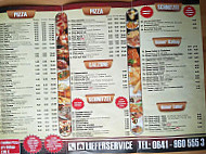 Pizzeria La Luna menu