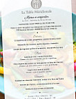 La Table Méridionale menu