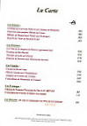 Restaurant des Plantes menu