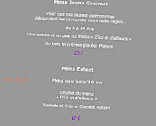 Auberge du Pont menu