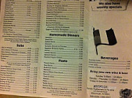 Angelo's Pizzeria menu