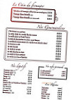 Le 59 Aix-les-bains menu