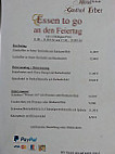 Gasthof Erber Gmbh Co. Kg menu