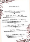 Friscos Grill Pub Llc menu