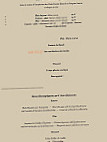 Maison Milliere menu