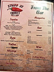 Chopes Town Café menu