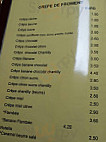 Creperie Des Fontaines menu