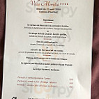 Villa Morelia menu