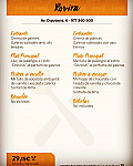 Rovira menu