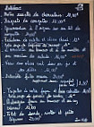 I Sabidini menu