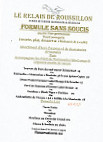 Le Relais De Roussillon menu