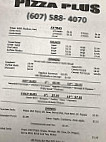 The Pizza Palace menu