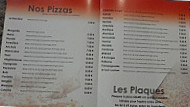 Nanou Pizza menu