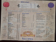 Royal D'asie menu