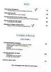 Le Loup Blanc menu