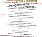 Au Bistrot D'anatole menu