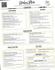 Broken Plate Kitchen menu