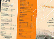 L'amazone menu