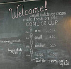 Adaline Ice Cream menu