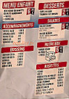 Kebab Jean Jaurès menu