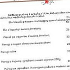 Nad Wigrami menu