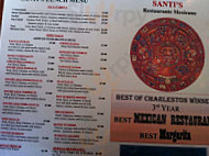 Santis Mexicano menu