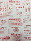 House Of Pizza menu