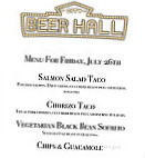 Common Roots Brewing Company menu