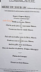 L'embarcadère menu