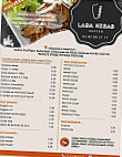 Lara Kebab menu