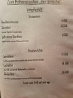 Zum Hohenstaufen Der Grieche menu