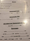 Harris Diner menu