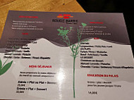 Rouge Barre menu