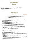 Hotellerie Des Clos menu