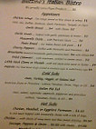 Buttino's Italian Bistro menu