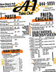 A1 Pizzeria And Family menu